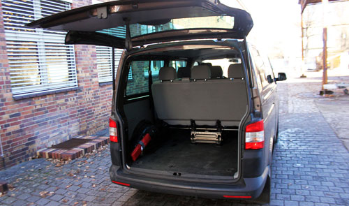 Kleinbus T5 hinten Kofferraum